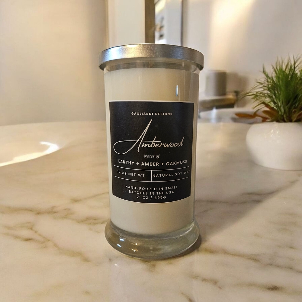 Natural Soy Candle | Ready to give gift for modern calm with an earthy edge